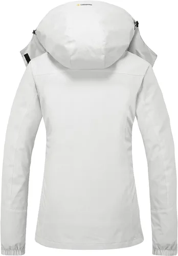 Miniatura 2 de GEMYSE Chaqueta de nieve impermeable 3 en 1 para mujer, abrigo de invierno aislado