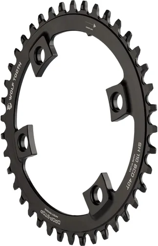 Miniatura 3 de Wolf Tooth Componentes Drop Stop Powertrac Shimano Plato Asimétrico - 110 Bcd