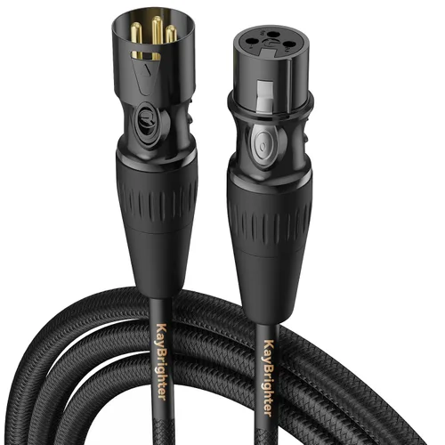 Miniatura 10 de XLR Cables de 3.3 pies, cable de micrófono profesional sin ruido, conectores dorados Rean-Neutrik, cable de micrófono equilibrado, 99.99% OFC, cable