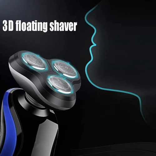 Miniatura 3 de Maquinilla de afeitar eléctrica para hombres – Afeitadoras rotativas 4 en 1 para hombres – Kit de aseo eléctrico – Maquinillas de afeitar húmedas