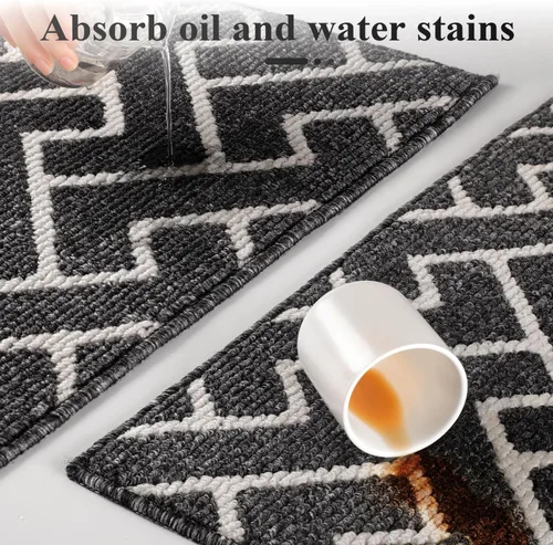 Miniatura 5 de Alfombras de cocina coloridas antideslizantes para pisos gruesos, estilo marroquí, decoración de cocina, alfombra de pasillo para pasillos, entrada