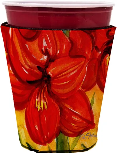 Miniatura 32 de Caroline's Treasures 6015LITERK Flower – Bird of Paradise Botella de vino Hugger Botella Enfriador de Frigorífico Hugger Funda Abrazadora Lavable a