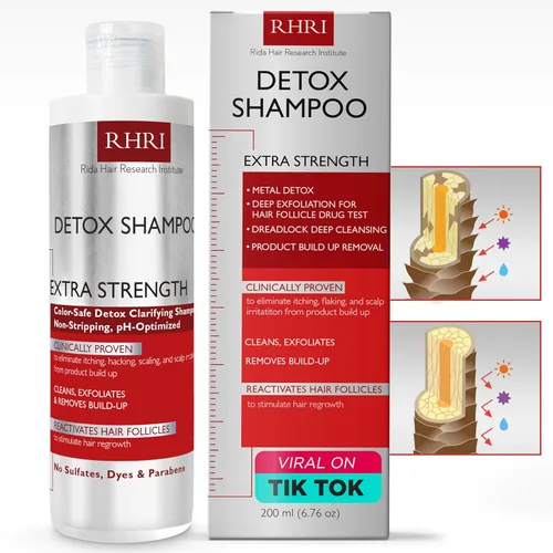 Miniatura 7 de Acondicionador Detox – Acondicionador de Limpieza Profunda para Cabello Dañado y Seco Detox de Metales Pesados y Eliminación de Acumulación
