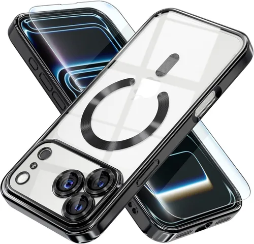 Miniatura 103 de Misea Funda magnética para iPhone 14 compatible con MagSafe [nunca amarillenta] [protección contra caídas de grado militar] protector completo