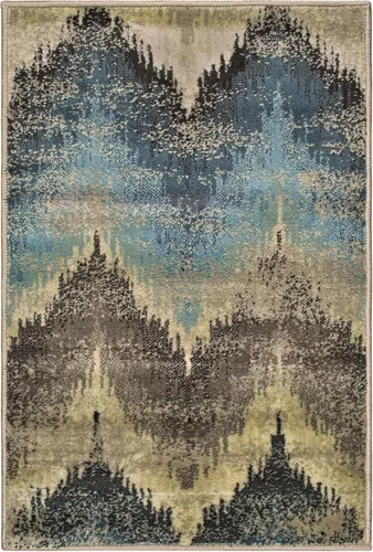 Miniatura 7 de Superior Alfombra de área de 2 x 3 pies y 0.394 in de altura con respaldo de yute, tejida a la moda y asequible colección Abner, color negro