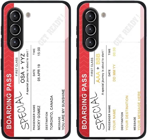 Miniatura 600 de Funda de teléfono personalizada para Samsung Galaxy S22+ / S22 Plus 5G, funda de TPU suave de vidrio templado antiarañazos personalizada con foto