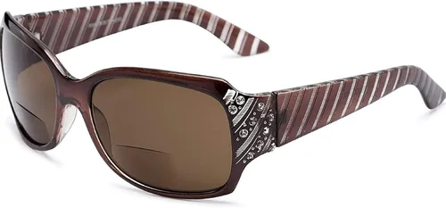 Miniatura 7 de The Jazzy - Lentes de sol bifocales de lectura, lentes de diamantes de imitación, lectores tintados para mujer + 1.25 negro