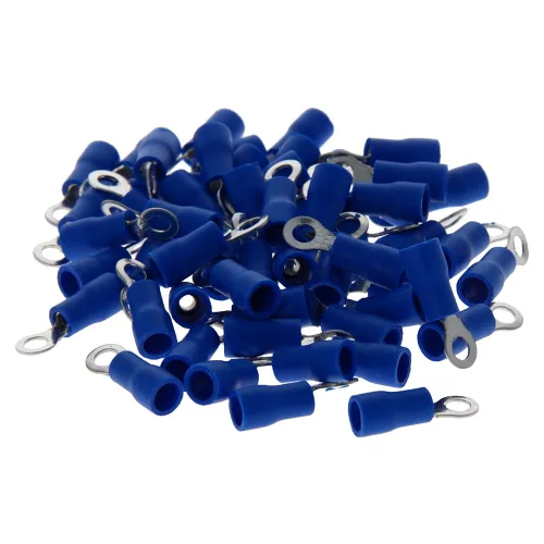 Miniatura 13 de Heyiarbeit Pre aislado tipo anillo cobre engarzado terminales RV1.25-3.2 alambre engarzado terminales conectores para bricolaje cableado eléctrico