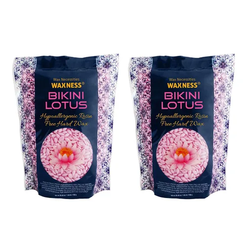 Miniatura 7 de Waxness Bikini Lotus - Cuentas de cera dura 0.8 lb (400 g) – Cera sin estrangulamiento sin colofonia para bikini y zonas sensibles, uso profesional