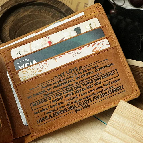 Miniatura 2 de Billetera con texto en inglés "To My Husband con texto en inglés "To My Husband " (texto en inglés), A mi amor, Vintage