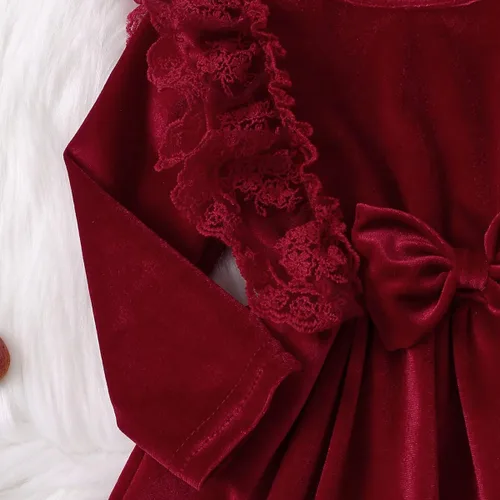 Miniatura 113 de IDOPIP Vestido tutú de terciopelo para niñas pequeñas, vestido de manga larga para princesa, Navidad, cumpleaños, fiesta, boda, vestidos de otoño e