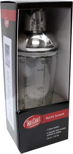 Miniatura 2 de Tablecraft H2400T Boston Shaker con tapa de acero inoxidable, 2.3, gris