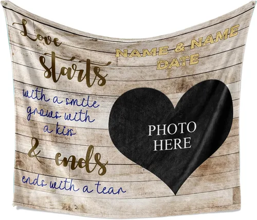 Miniatura 38 de Manta personalizada para esposa de esposo a esposa para pareja, regalos de aniversario para mujeres, regalo para aniversario de boda