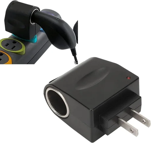 Miniatura 5 de Convertidor de alimentación de CA a CC, 110 V a 240 V CA a 12 V CC 1000 mA Adaptador de corriente para encendedor de cigarrillos de automóvil