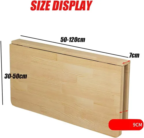 Miniatura 3 de Mesa de comedor de pared, plegable y flotante, con hoja de gota para colgar pequeño espacio para el hogar/la oficina/la cocina y el comedor