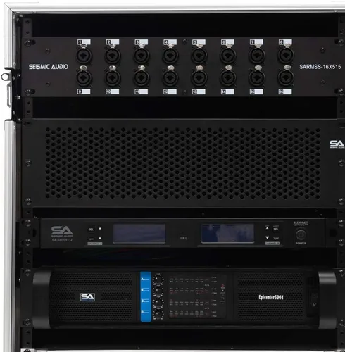 Miniatura 7 de Seismic Audio - 12 Space Pro Audio DJ Road Rack Case con ruedas - 12U Pro Tour Grade Rack