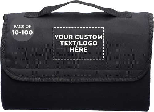 DISCOUNT PROMOS Juego de 10/50/100 mantas de pícnic enrollables, paquete personalizado a granel, ideal para camping, picnic, playa, deportes al aire