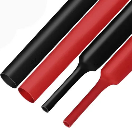 XHF 2 tubos termorretráctiles de poliolefina impermeable 3:1 de 3/4 pulgadas (0.748 in), tubo termorretráctil de grado marino, sellado de negro y