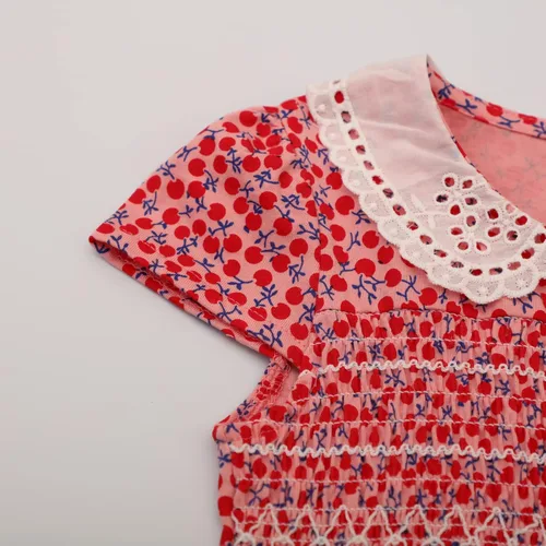 Miniatura 3 de HOMAGIC2WE Vestido de manga corta para niñas pequeñas, casual, de algodón, básico, túnica