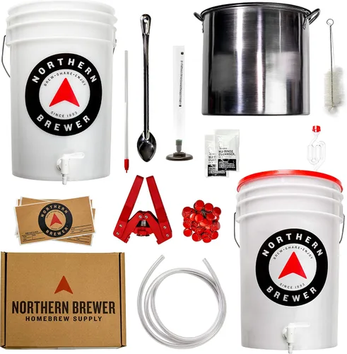 Miniatura 2 de Northern Brewer - Elabora. Comparte. Disfruta. Set de inicio para elaboración de cerveza casera, equipo y receta para lotes de 5 galones