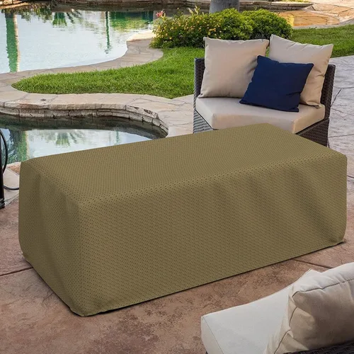 Miniatura 5 de Covers & all Funda rectangular para hoguera con elástico, 160 GSM Duro Pro tela transpirable no tejida, impermeable, resistente a los rayos UV y a