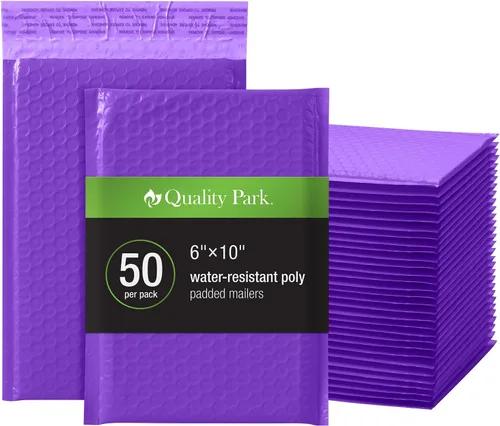Miniatura 12 de Quality Park Sobres de burbujas, 6 x 9 pulgadas, sobres de polietileno blancos, sobres acolchados, sobres de envío, resistentes al agua