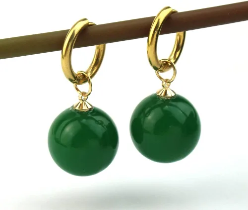 Miniatura 2 de KANGSHUN Pendientes de gota de ágata de anime Goku con clip