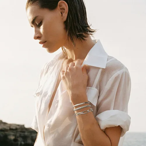 Miniatura 188 de Long tiantian Pulsera de oro gruesa para mujer, pulseras de oro delicadas, pulseras para mujer, pulseras apilables de eslabones de cadena