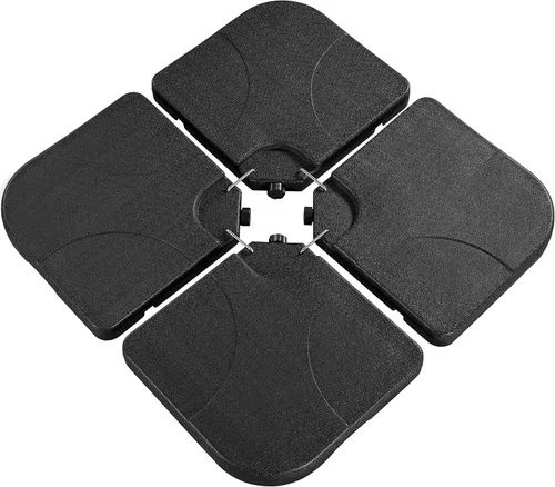 Miniatura 12 de Yaheetech 4 piezas de 200 libras voladizas con base de paraguas de agua o arena, soporte de mercado para patio con bloqueo en U con forma cuadrada