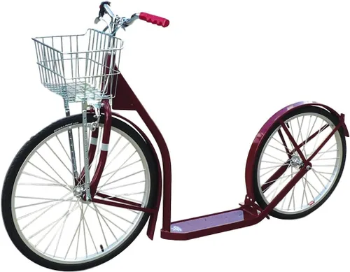 Miniatura 2 de Amish-Made Deluxe Kick Scooter Bike - Modelo 2420 - Tamaño adulto Granate