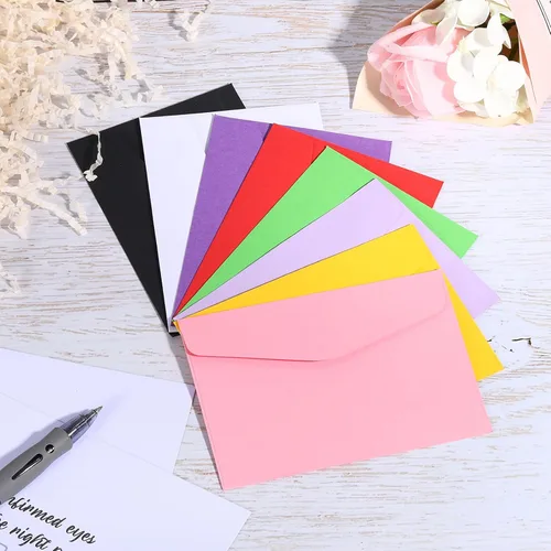 Miniatura 5 de PATIKIL Mini sobres, paquete de 24 mini sobres para tarjetas de regalo, tarjetas de visita para tarjetas de notas pequeñas, felicitación, boda