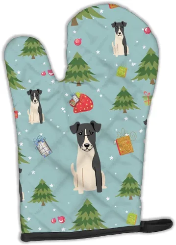 Miniatura 303 de Caroline's Treasures BB2732OVMT Dog House Collection Border Collie - Guante de horno grueso resistente al calor para sartenes calientes y horno