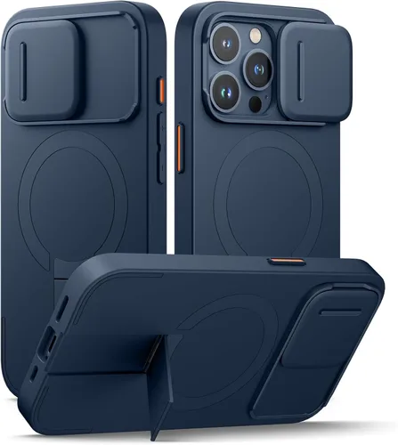 Miniatura 68 de SURITCH - Funda para iPhone 17 Pro Max con cubierta de control de cámara, cubierta para cámara y soporte ajustable, compatible con MagSafe, a prueba
