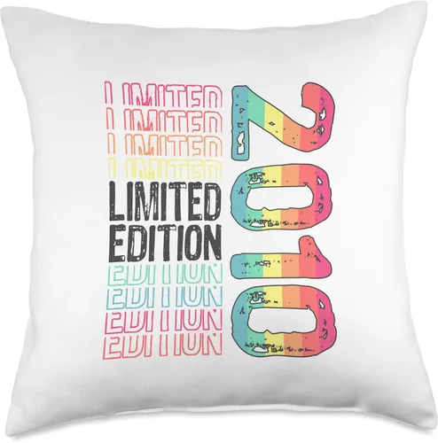 Miniatura 4 de Limited Edition Vintage 2010 Retro Birthday Throw Pillow