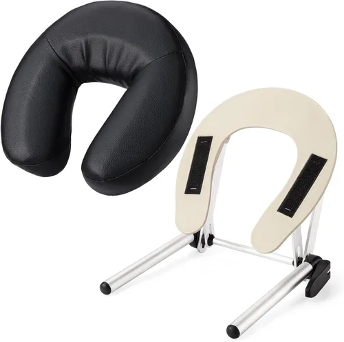 Miniatura 2 de Udefineit Mesa de masaje ajustable, cuna y almohada, mesa de masaje de spa, cama o silla, plataforma para reposacabezas con almohada facial, kit