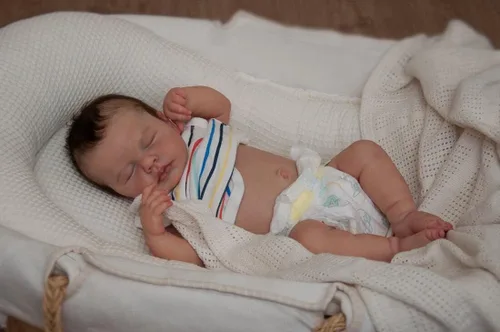 Miniatura 4 de KAWAYII 20 Inch Full Body Silicone Reborn Baby Look Real Realistic Baby Sleeping Reborn Baby Dolls Silicone Cute Baby Doll Newborn Lifelike Reborn