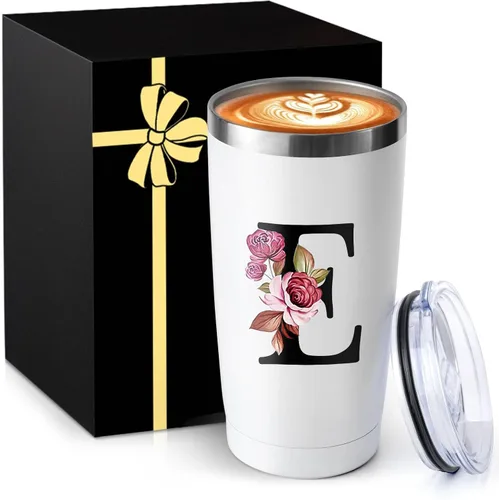 Miniatura 9 de Taza de café aislada de 20 onzas con tapa de acero inoxidable a prueba de derrames y fugas, pesada, grande, reutilizable, térmica, para viajes