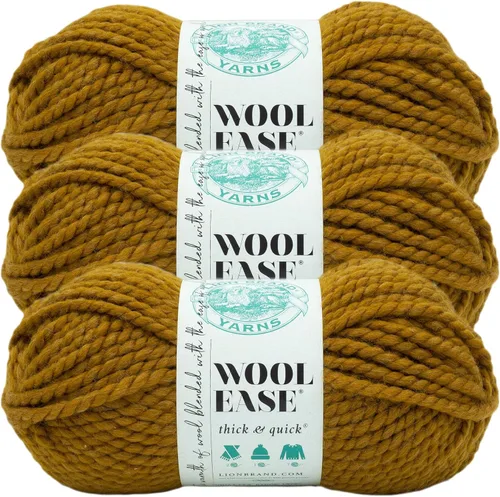 Miniatura 182 de Lion Brand Yarn - Ovillo de lana Wool-Ease Thick & Quick color fuerza aérea