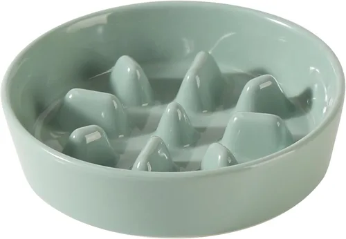 Miniatura 60 de Havniva Tazón de cerámica de 0.9 tazas para perros de alimentación lenta para perros pequeños, alimentador lento para mascotas de 6.1 pulgadas, 1 x