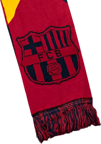Miniatura 3 de Icon Sports Bufanda de fútbol con licencia oficial del FC Barcelona, unisex para adultos