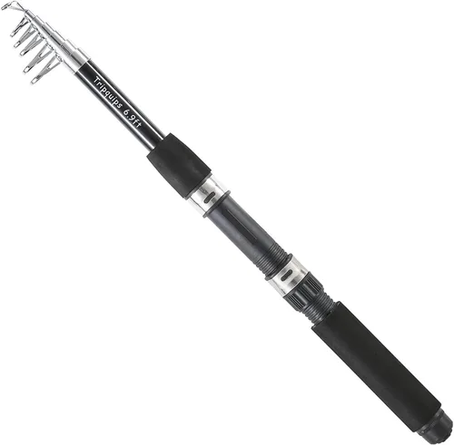 Miniatura 8 de Tripquips Caña de pescar telescópica de 6.9 pies, caña de pescar ligera giratoria para pescadores de agua dulce y salada