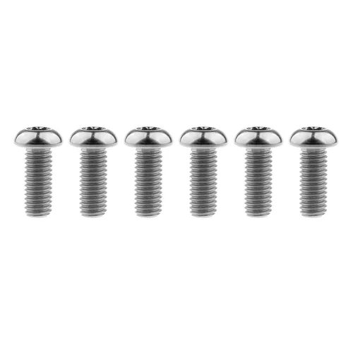 Miniatura 21 de Cabeza de botón de titanio Torx M5 M6 M8 x10 12 15 20 25 30 35 1.575 in para bicicleta, motocicleta, automóvil, tornillos paquete de 6