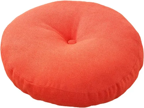 Miniatura 13 de Cojines de asiento redondos grandes, de lino y lino, estilo japonés, súper gruesos, cojines de meditación, futones para yoga, balcón, tatami