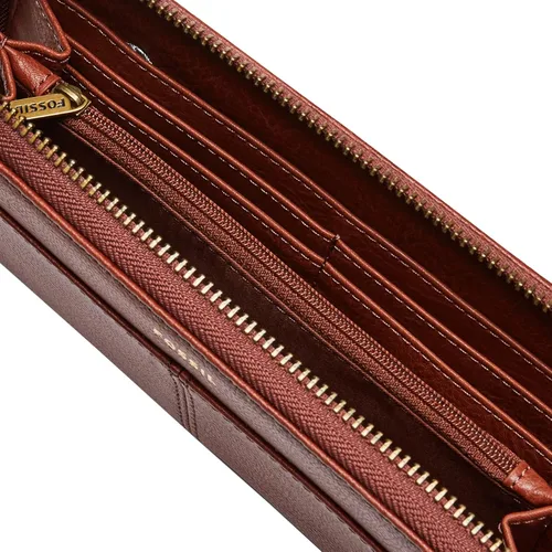 Miniatura 5 de Fossil Cartera de cuero Tara con cremallera para mujer