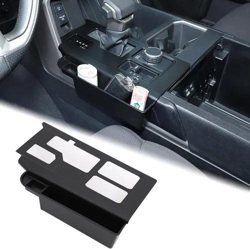 Miniatura 19 de Aunginsy Cubierta de Adhesivo del Panel de la Perilla de Cambios de la Caja de Control Central Compatible con Toyota Tundra/Sequoia 2022-2024 Coche