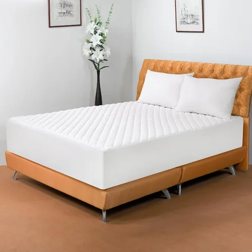 Miniatura 9 de Royale Linens Cubrecolchón tamaño Queen – Protector de colchón acolchado suave – Bolsillo profundo ajustable que se adapta a hasta 16 pulgadas