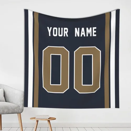 Miniatura 15 de Tapiz personalizado de fútbol americano personalizado con cualquier nombre, tapiz de 59 x 59 pulgadas, para colgar en la pared, gimnasio, deportes