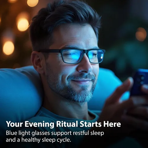 Miniatura 5 de BLUE CUT - Gafas de bloqueo de luz azul para hombres y mujeres – Anteojos antifatiga para computadora y juegos para reducir la fatiga ocular, negro