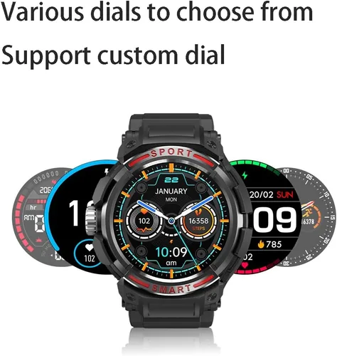 Miniatura 7 de Cutwif Reloj inteligente con auriculares, reloj inteligente Bluetooth 3 en 1 para iPhone Android, monitor de sueño de ritmo cardíaco, reloj Gris