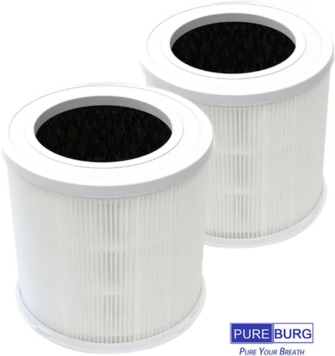 Miniatura 5 de PUREBURG Filtro de repuesto compatible con AIRJOWSET y GCZ AP304 purificador de aire, H13 True HEPA y filtración multicapa de carbón activado